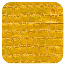 yellow croc leather